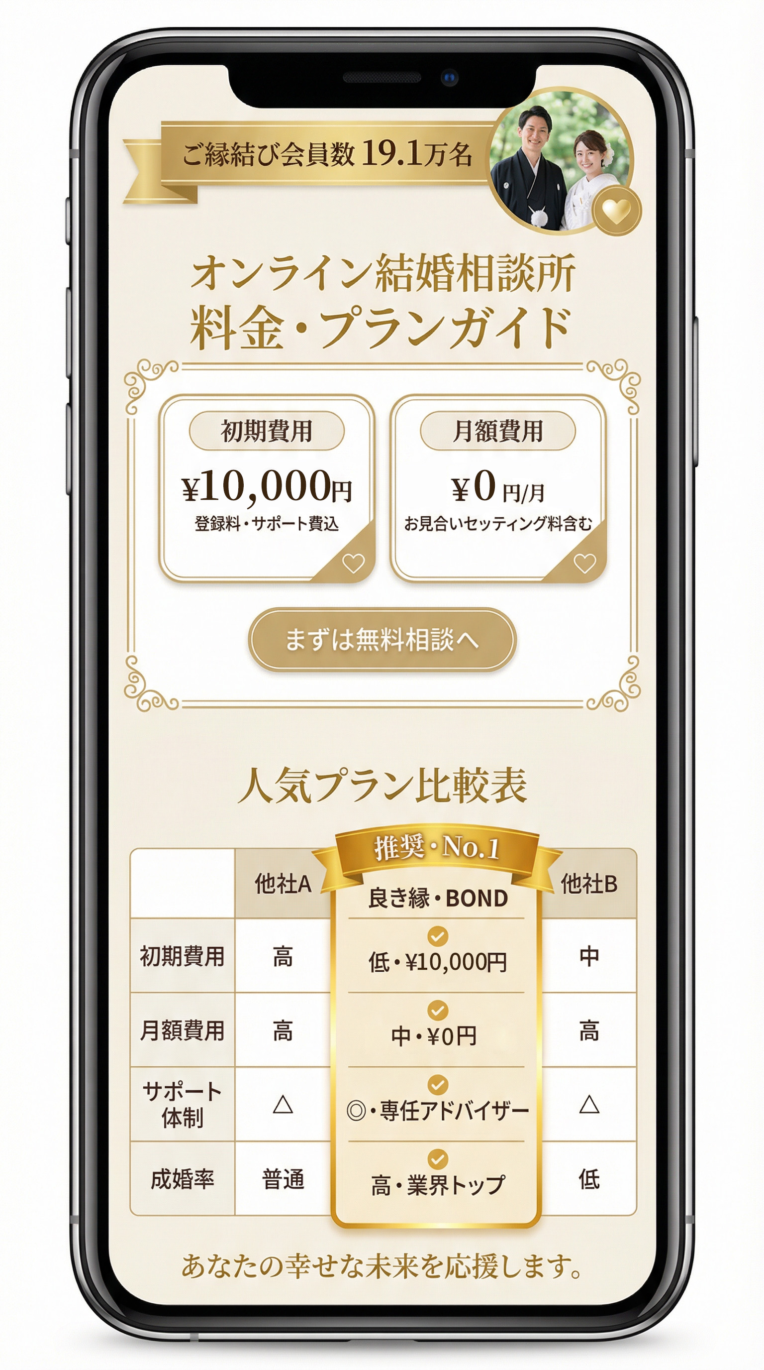 検索会員数No.1理想のお相手と出会える