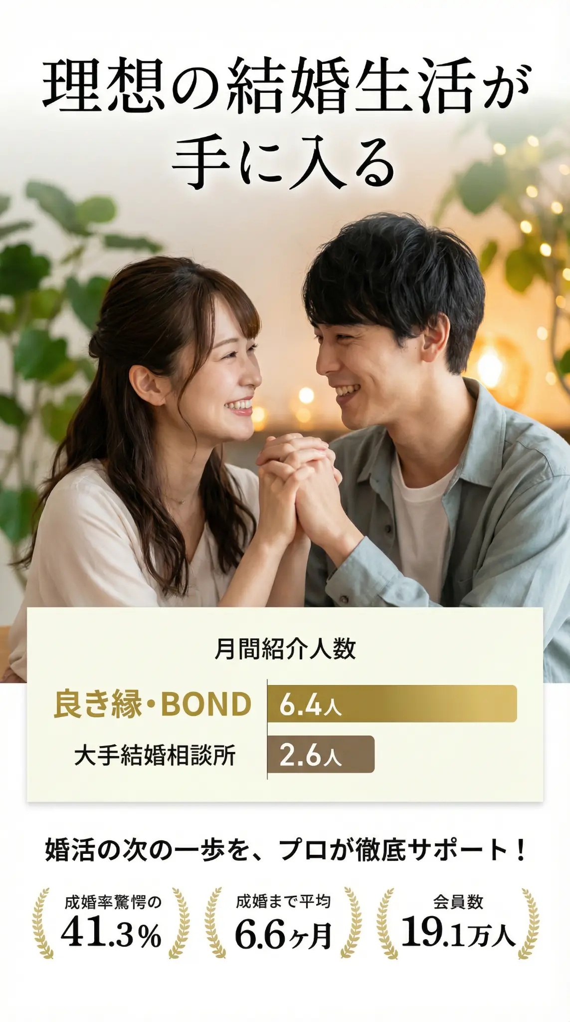 結婚まで、じゃない。ずっと愛される結婚生活を。「仲良く結婚生活を続けられるようになる」まで徹底サポート！